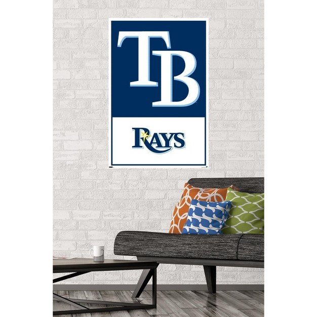 Trends International Mlb Tampa Bay Rays Logo 22 Unframed Wall Poster Prints