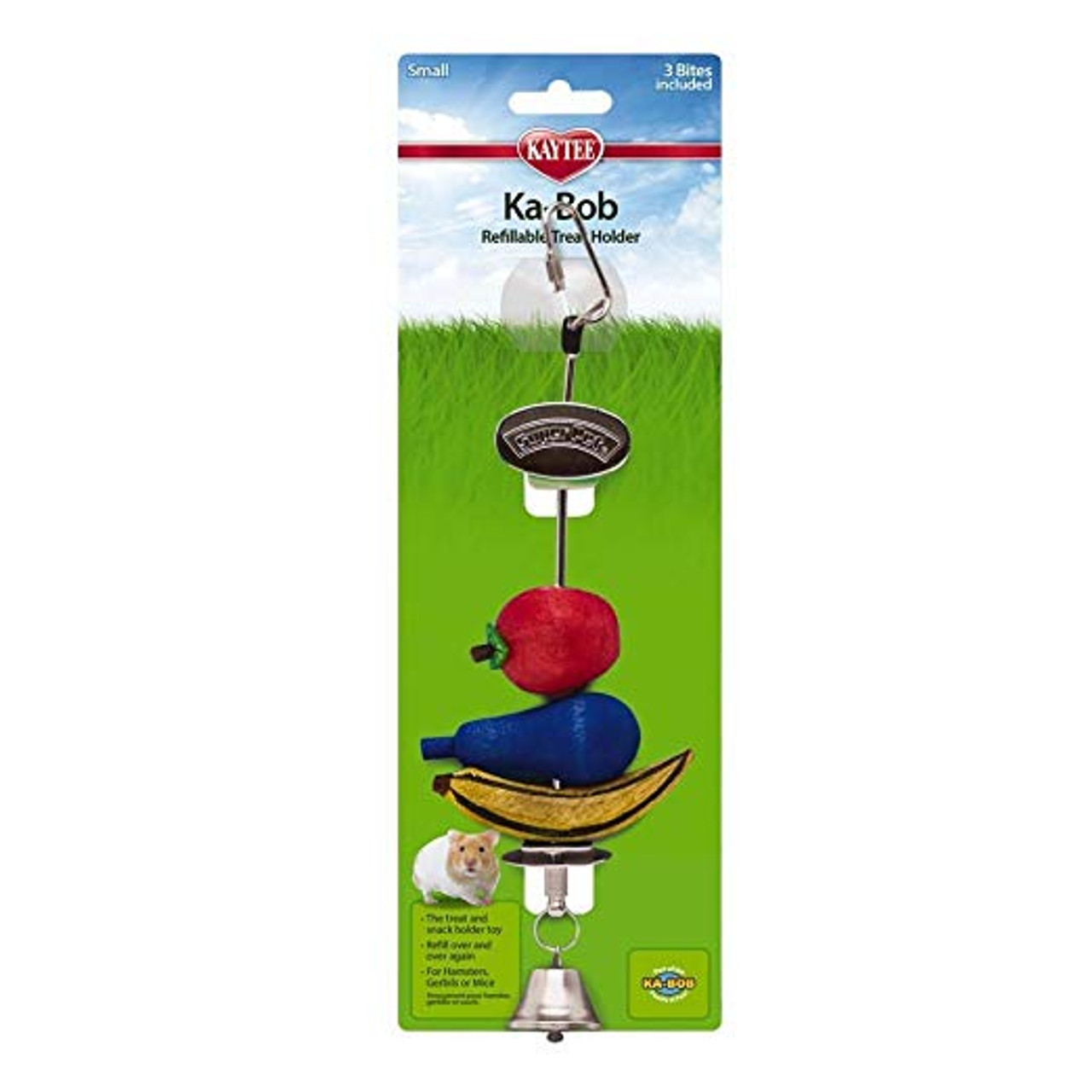 Kaytee Ka-Bob Small Animal Refillable Chew Treat Holder/Toy