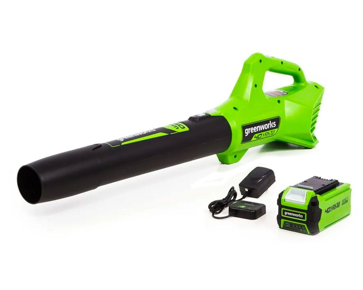 40V 350 CFM Leaf Blower， Battery  Charger | Greenworks Tools