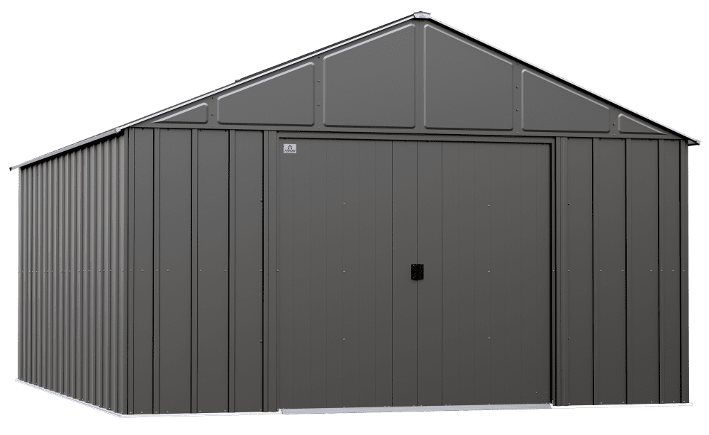 Arrow Classic Metal Shed, 12 x 14, Charcoal