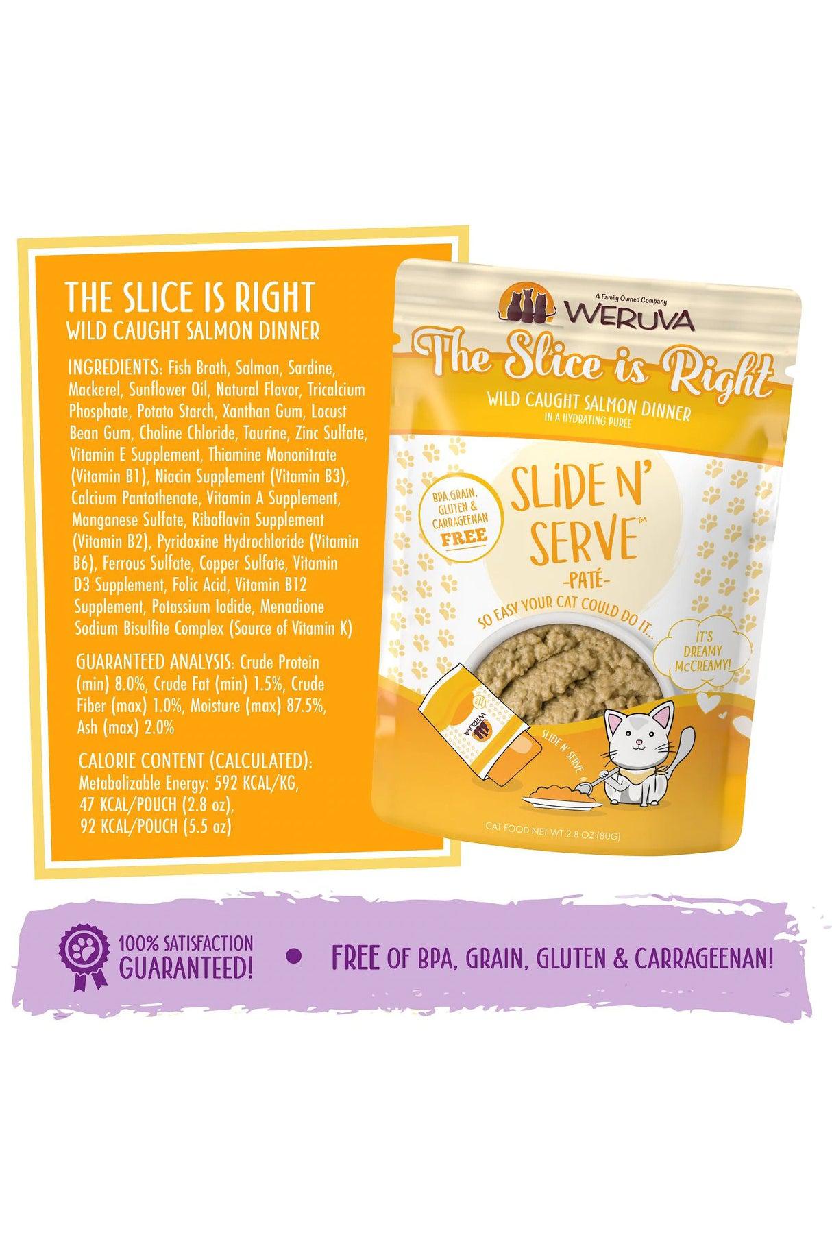 Weruva Slide N' Serve The Slice is Right Salmon Cat Wet Food Pouch