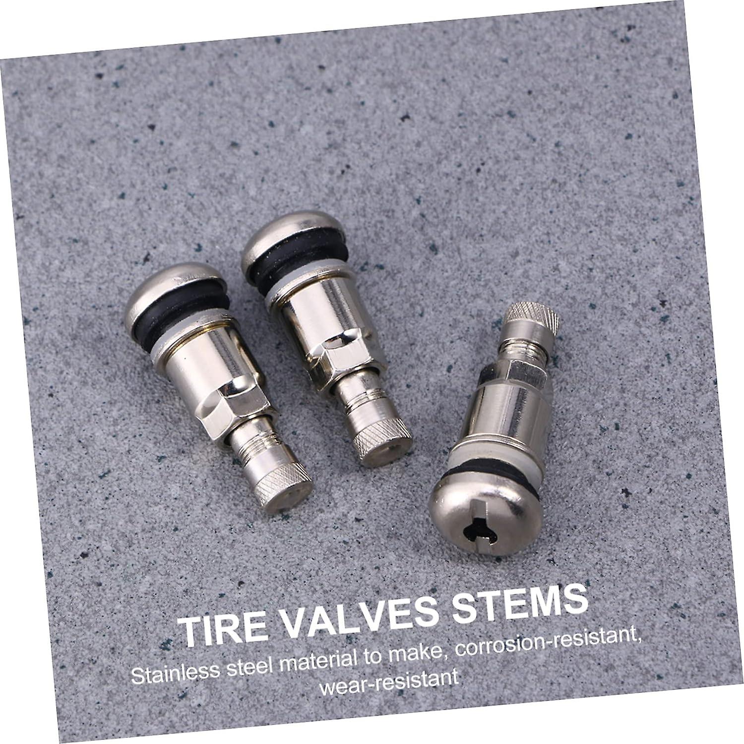 10pcs Tire Valve High Pressure Valve Stems Wheel Stud Trailer Tire Tubeless Car Core Valve Threaded