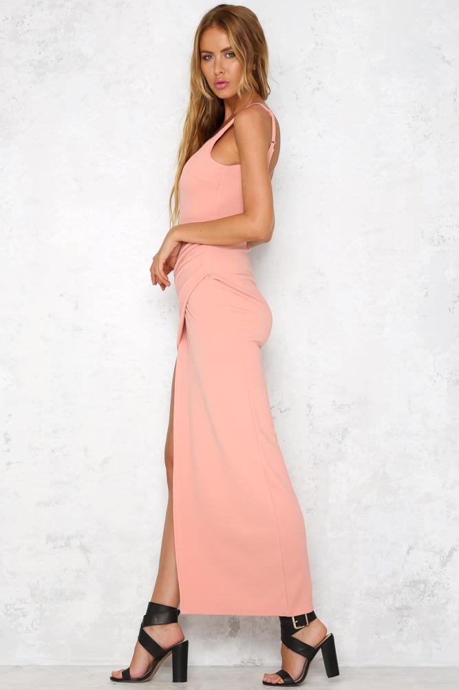 Locking Lips Maxi Dress Blush