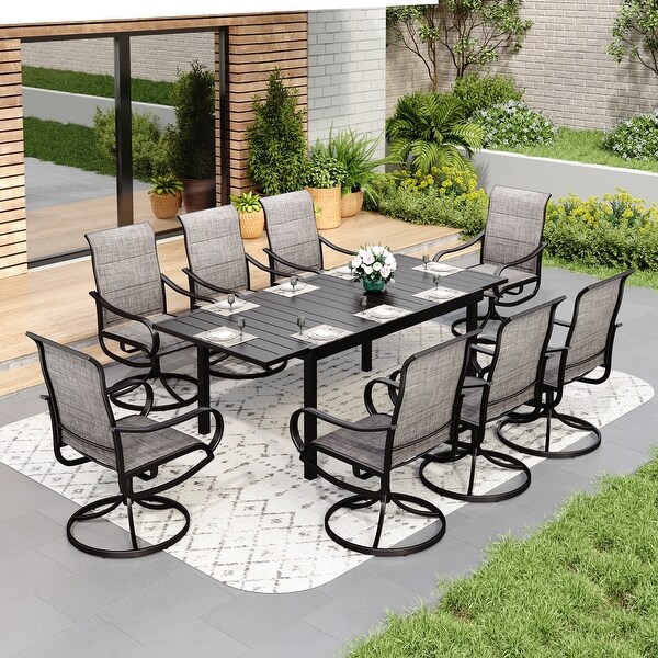 MAISON ARTS 7/9Piece Patio Dining Set with Extendable Table