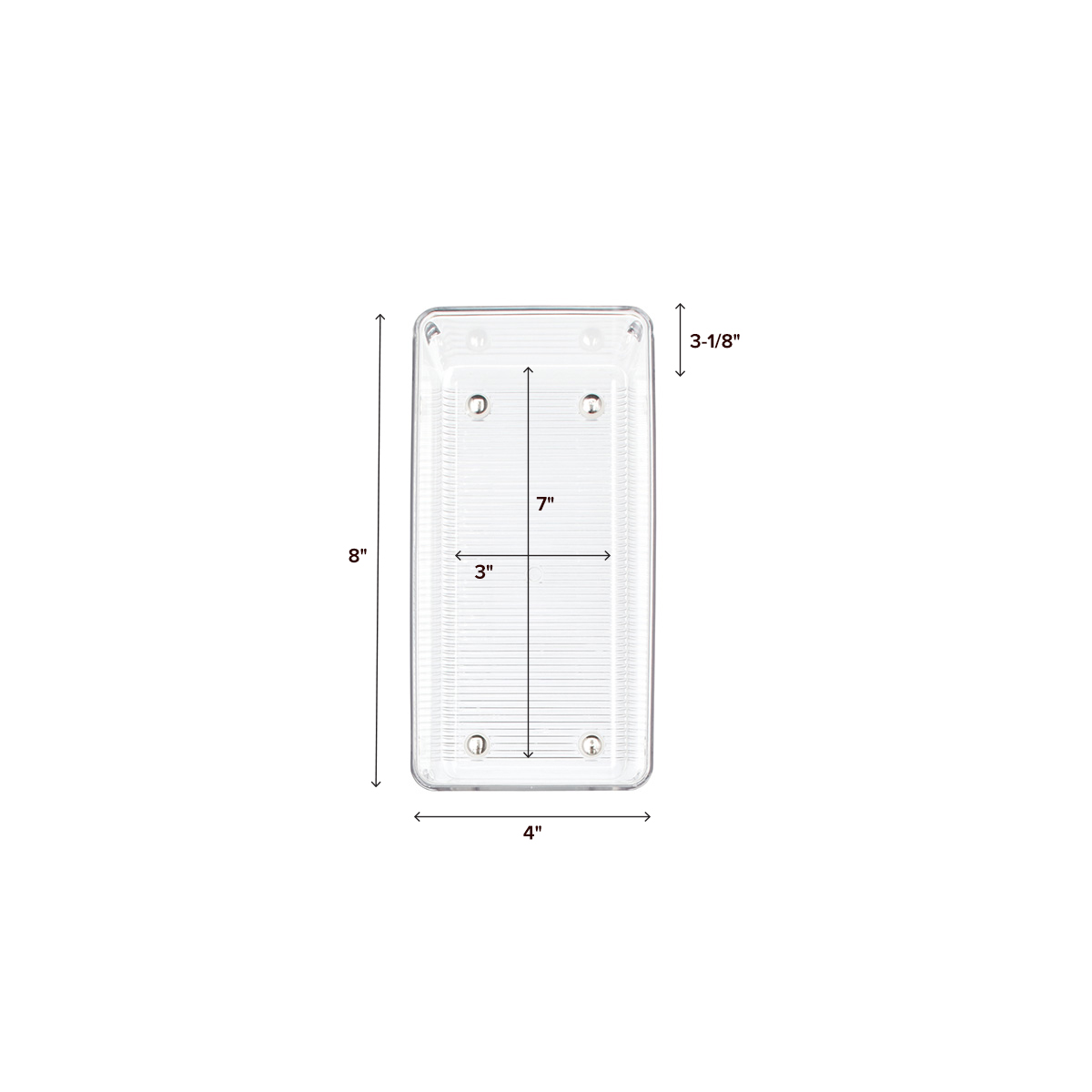 8quot x 20quot  Linus Deep Drawer Organizer Starter Kit