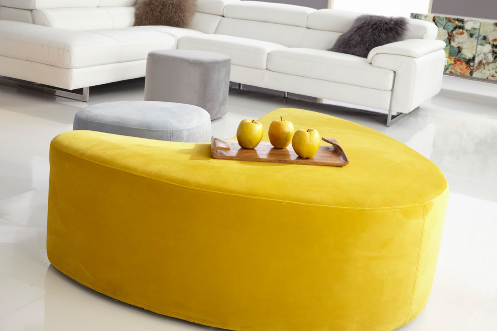 Carmen Ottoman  Dark Gray  Large   Contemporary   Footstools And Ottomans   by Bellini Modern Living  Houzz