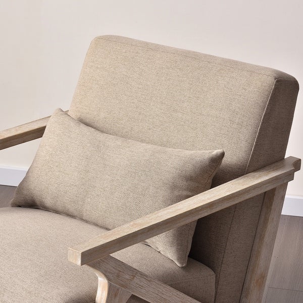 Ebello Accent Armchair Solid Hardwood Upholstered for Living Room