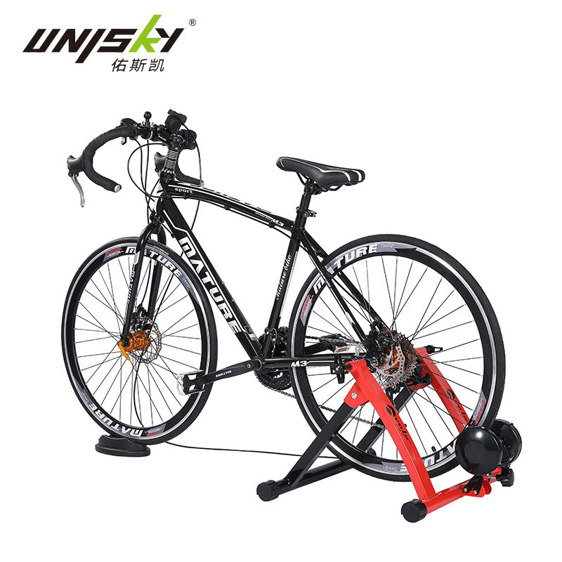 Bike Exercise Stand for Mountain and Road Bikes Magnetic Indoor Bike Trainer Stand Portable Stainless Steel Indoor Trainer