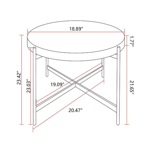 Modern Thread Design Round Coffee Table