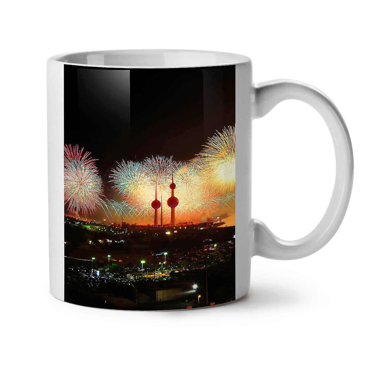 New Year Firework NEW White Tea Coffee Ceramic Mug 11 oz | Wellcoda