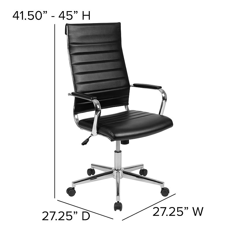 Flash Furniture Hansel LeatherSoft Contemporary Swivel Office Chair