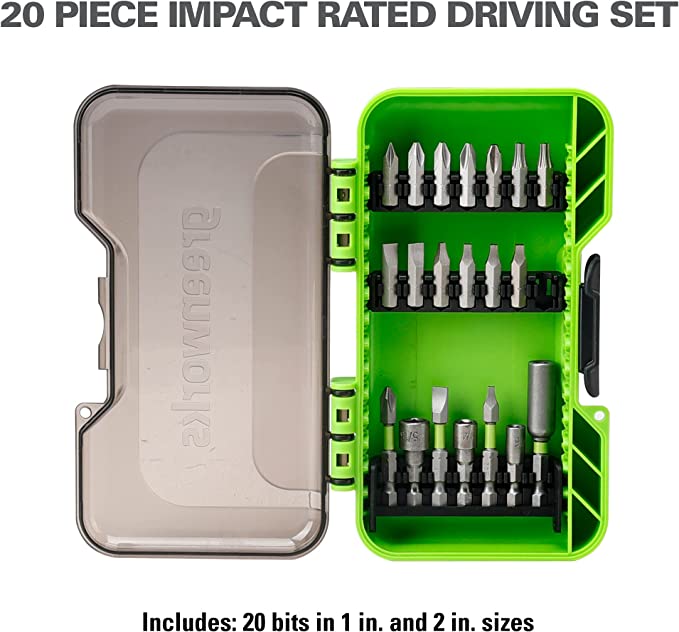 24V Drill/Driver， Multitool，  20pc Driving Set | Greenworks Tools