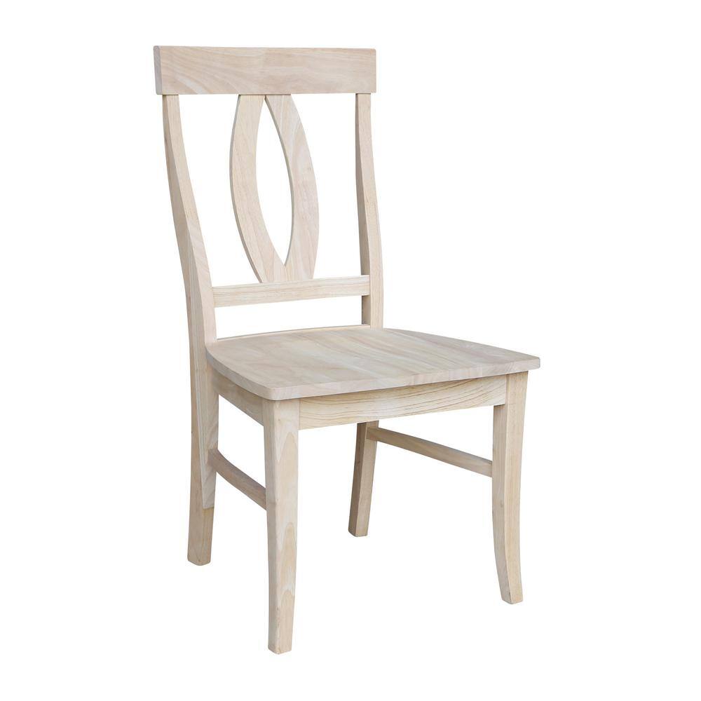 International Concepts Verona Unfinished Wood Dining Chair (Set of 2) C-170P