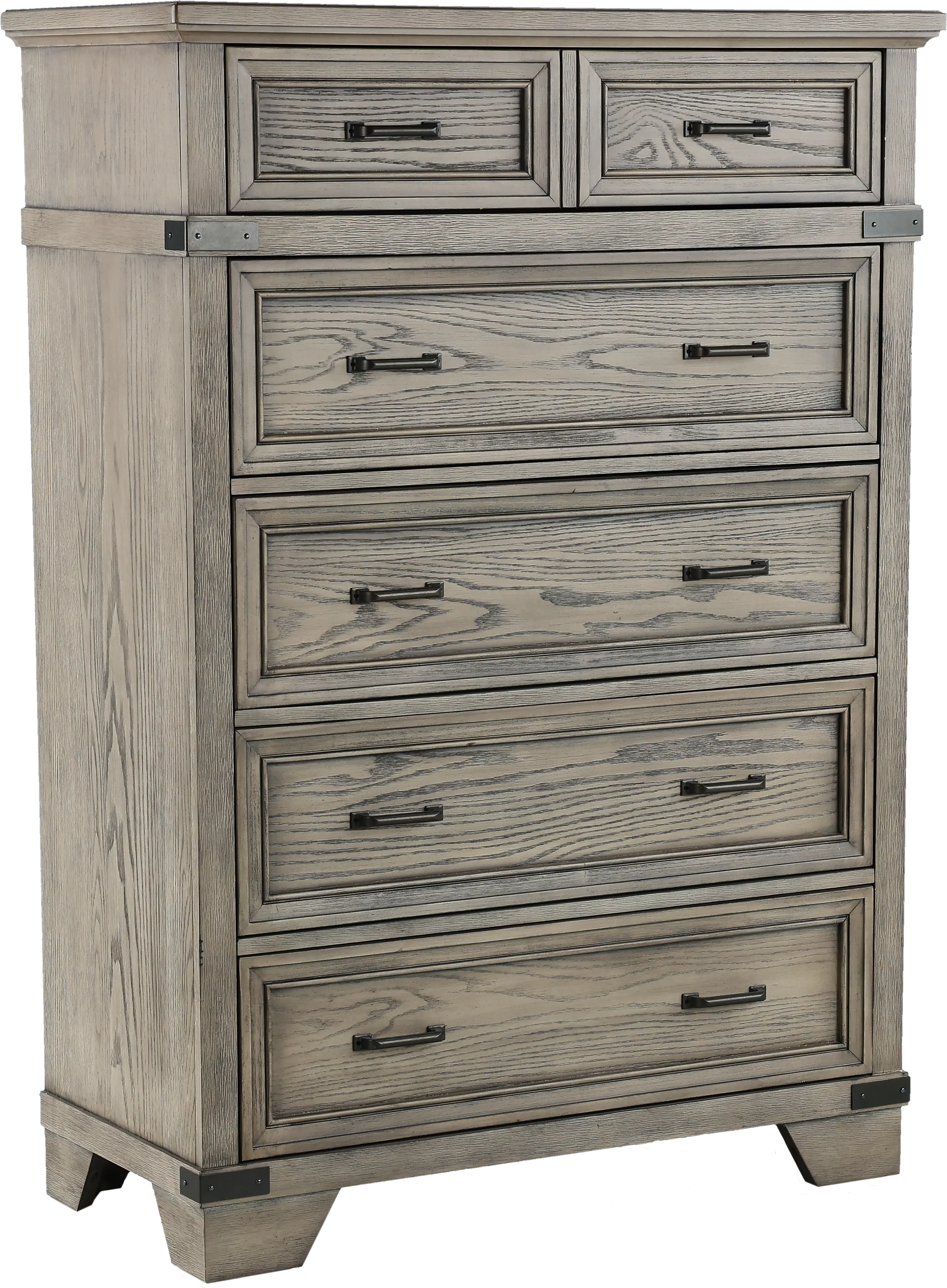 Forge Pewter Gray Chest of Drawers