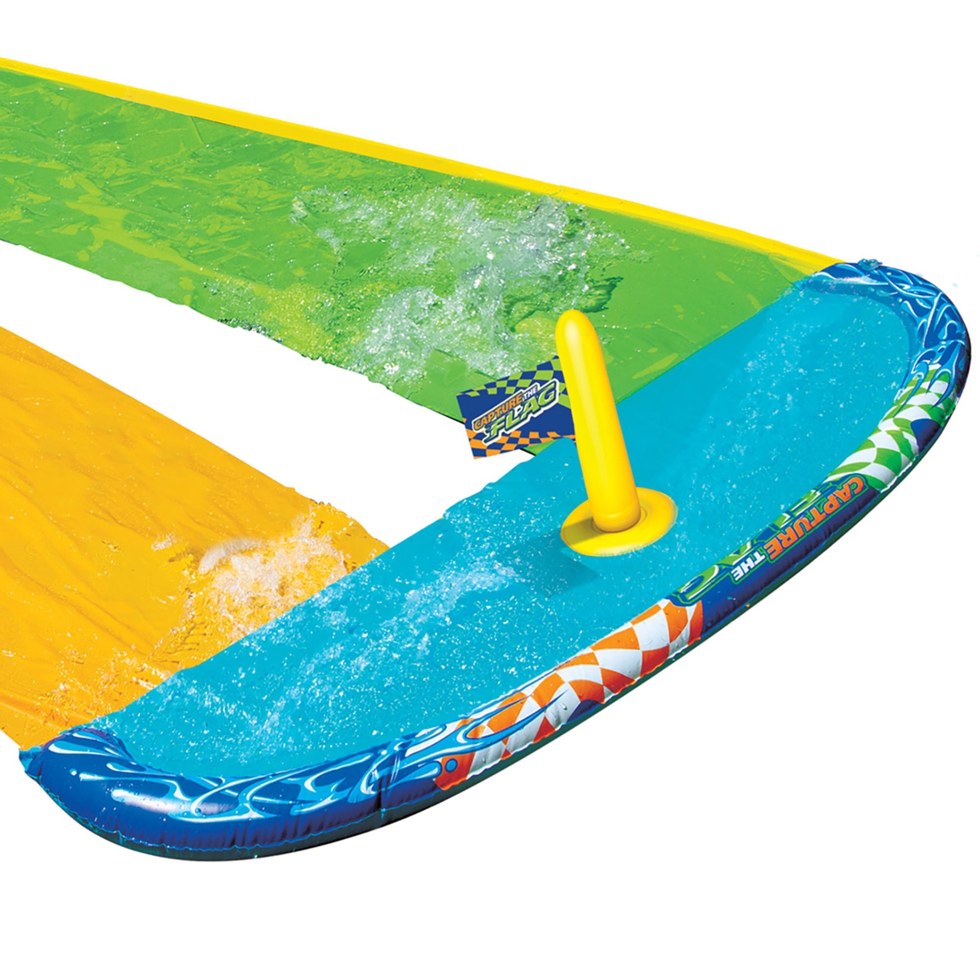 Banzai 16 Feet Long Capture The Flag Racing Water Slide - Be The First To Grab The Flag!