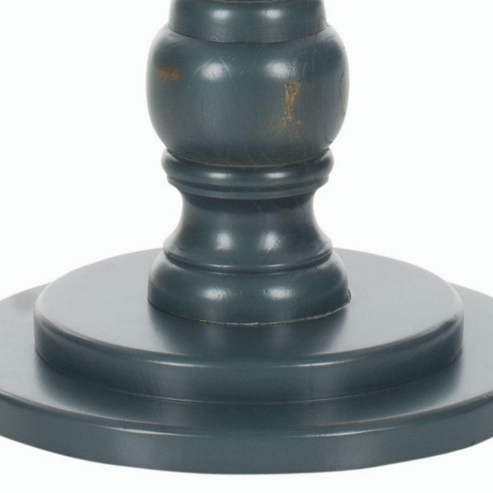 Bennett Round Top Accent Table Dark Teal   French Country   Side Tables And End Tables   by Virgil Stanis Design  Houzz