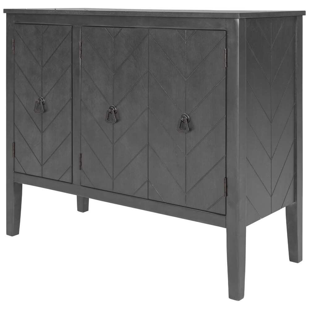 Modern Accent Storage Cabinet Console Table with Adjustable Shelf