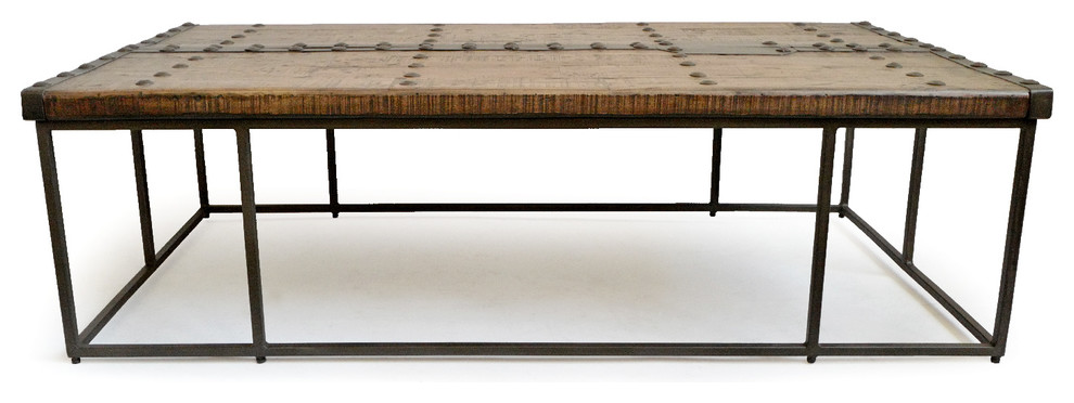 Modern Rustic Door Coffee Table   Industrial   Coffee Tables   by Design Mix Furniture  Houzz