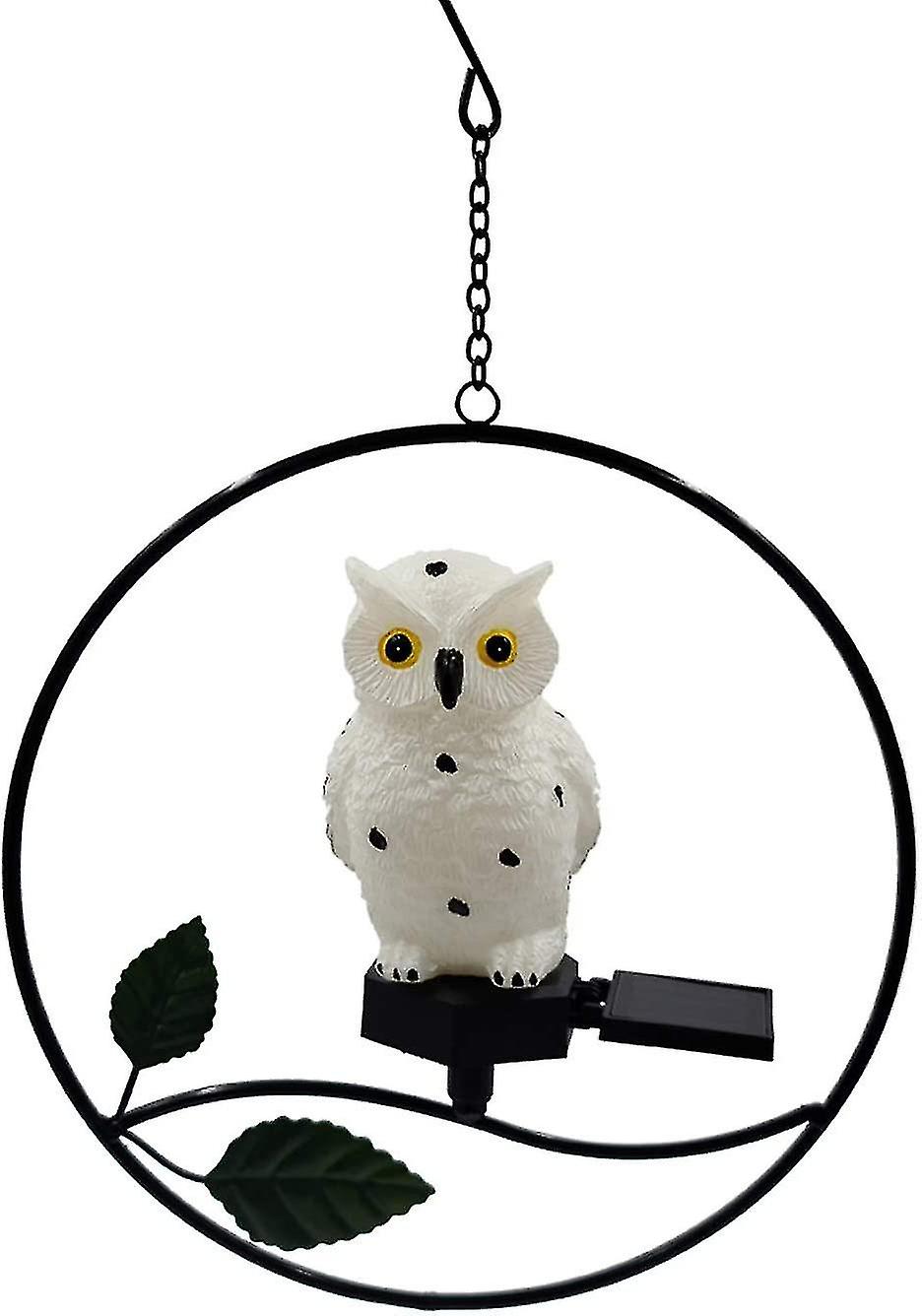 Outdoor Solar Hanging Lights， Owl Outdoor Garden Lights