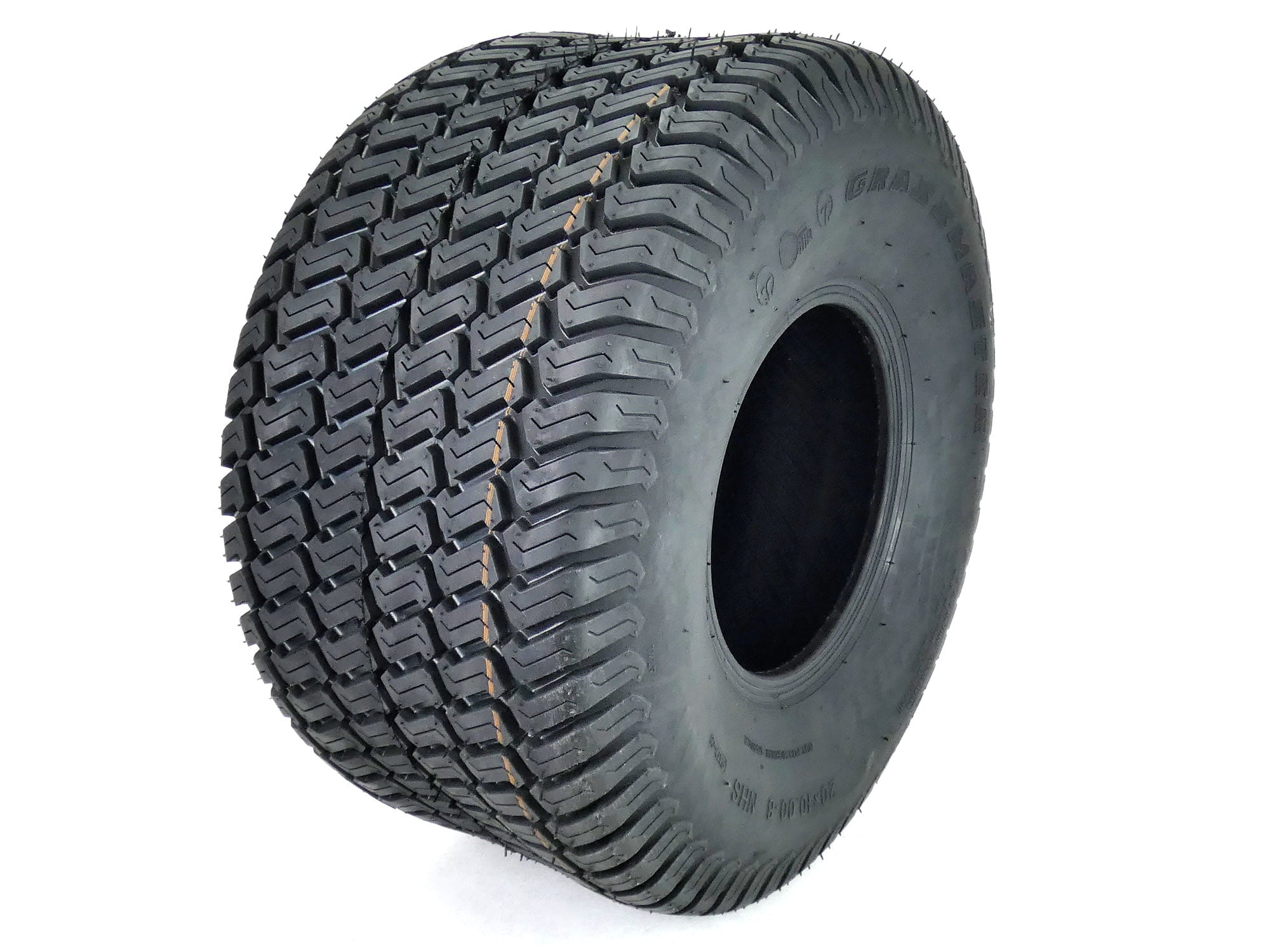 (1) OTR 20x10.00-8 Grassmaster 4 Ply Tire for Lawn Garden Tractor - Zero Turns