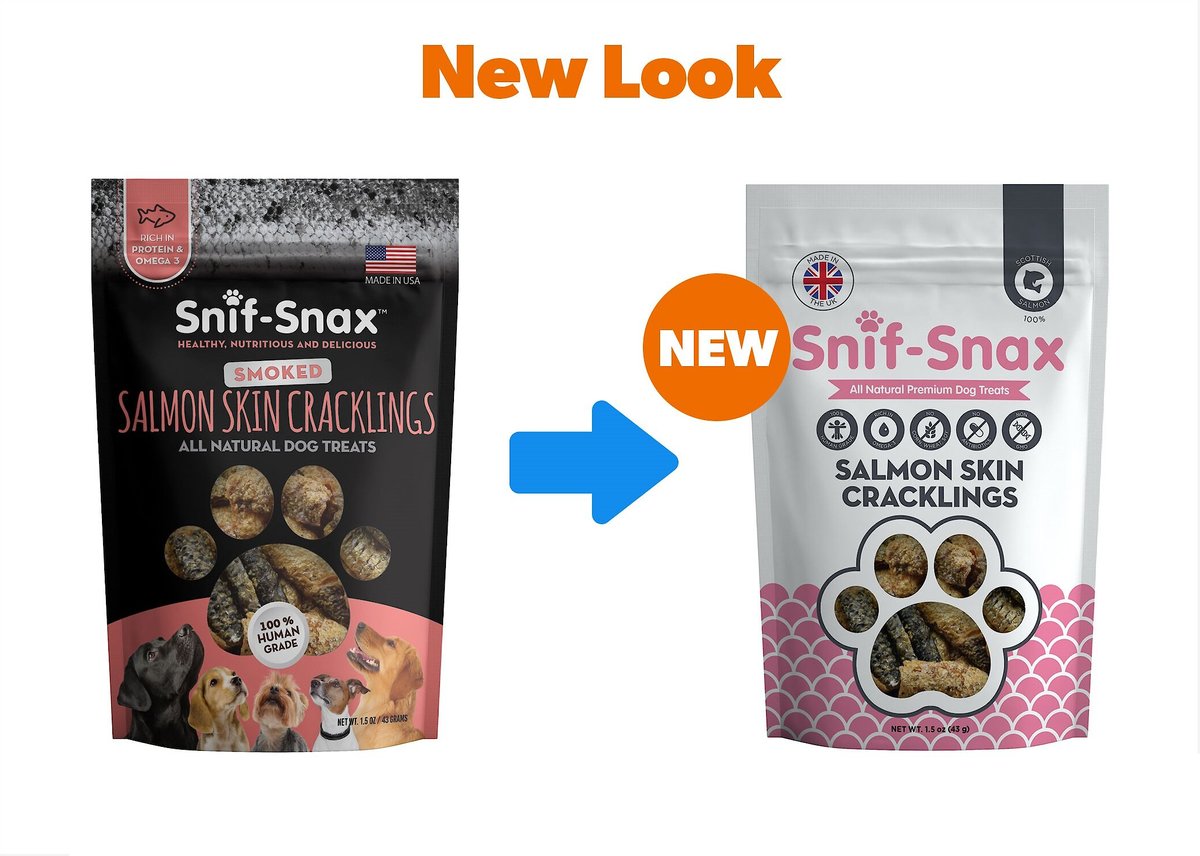 Snif-Snax Smoked Salmon Skin Cracklings Dog Treats