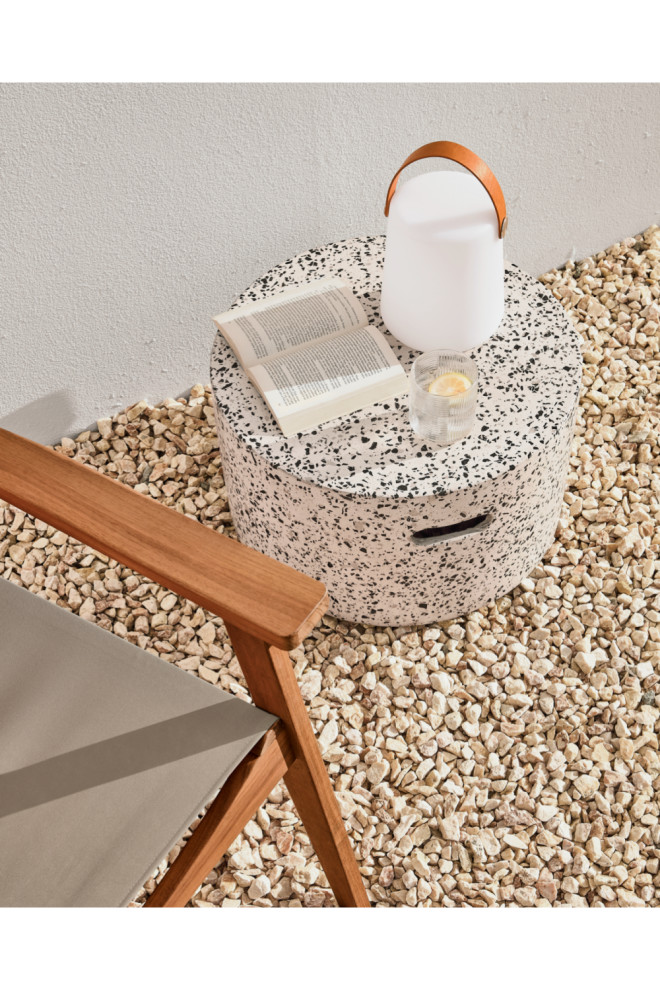 White Terrazzo Coffee Table  La Forma Jenell   Transitional   Coffee Tables   by Oroa   Distinctive Furniture  Houzz