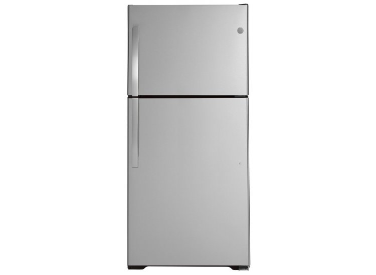 GE 21.9 Cu. Ft. Fingerprint Resistant Stainless Steel Garage Ready Top-Freezer Refrigerator