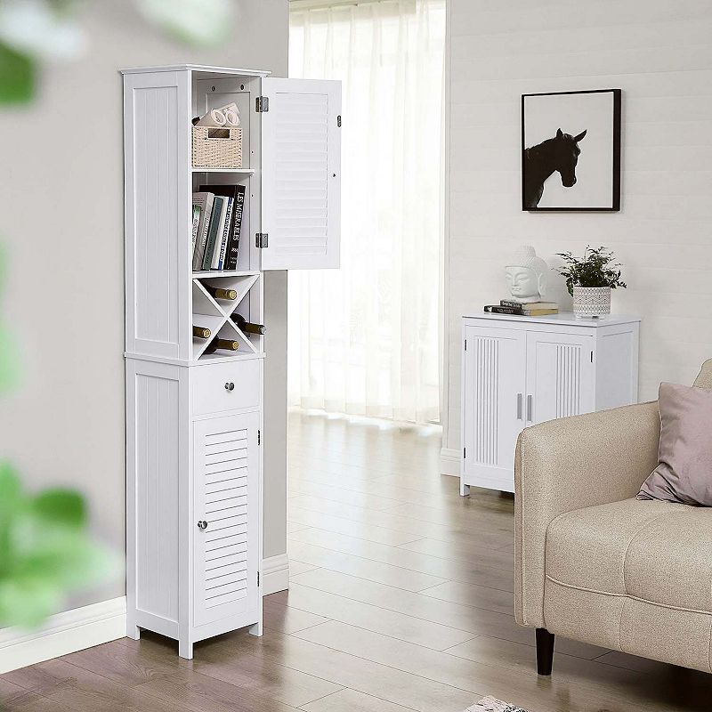 BreeBe Freestanding Storage Cabinet White