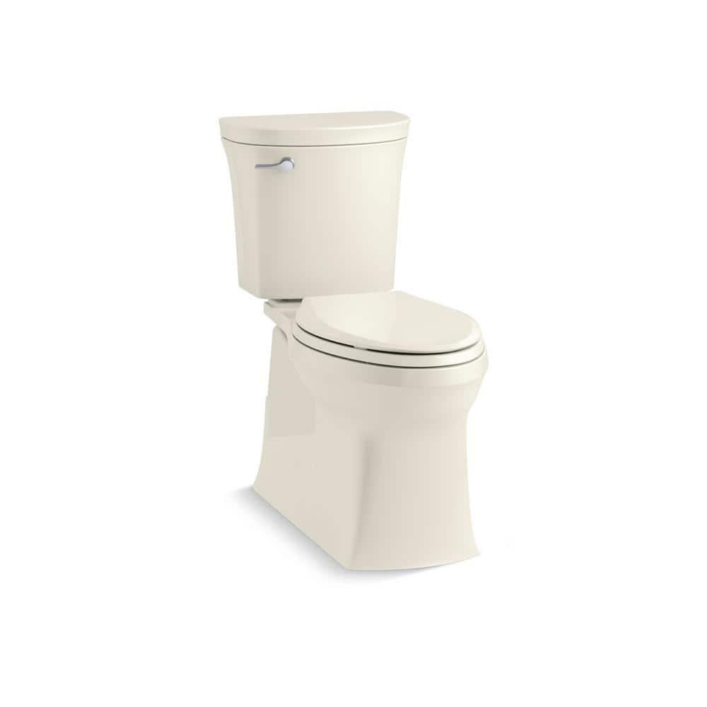 KOHLER Valiant the Complete Solution 2Piece 128 GPF Single Flush Elongated Toilet in Biscuit