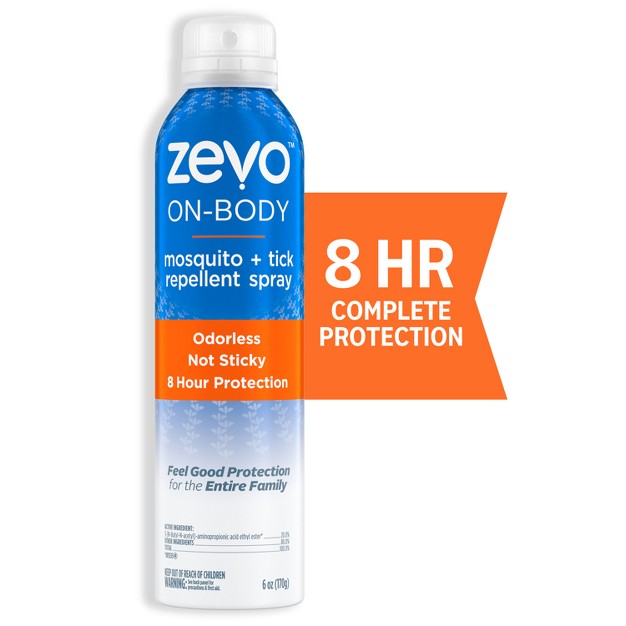 Zevo On Body Aerosol Personal Repellents And Bug Sprays 6oz