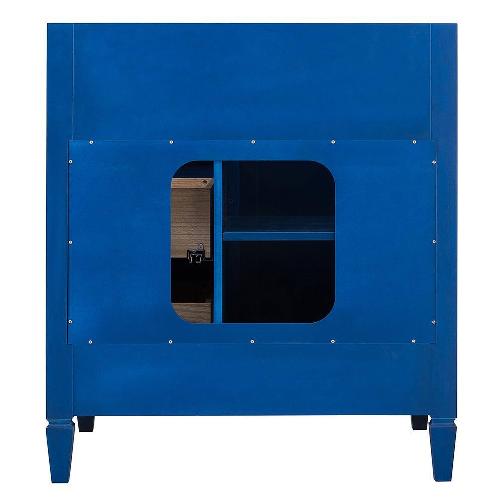 Home Decorators Collection Channing 30 in. W x 21 12 in. D Bath Vanity Cabinet Only in Royal Blue CGBV3022D