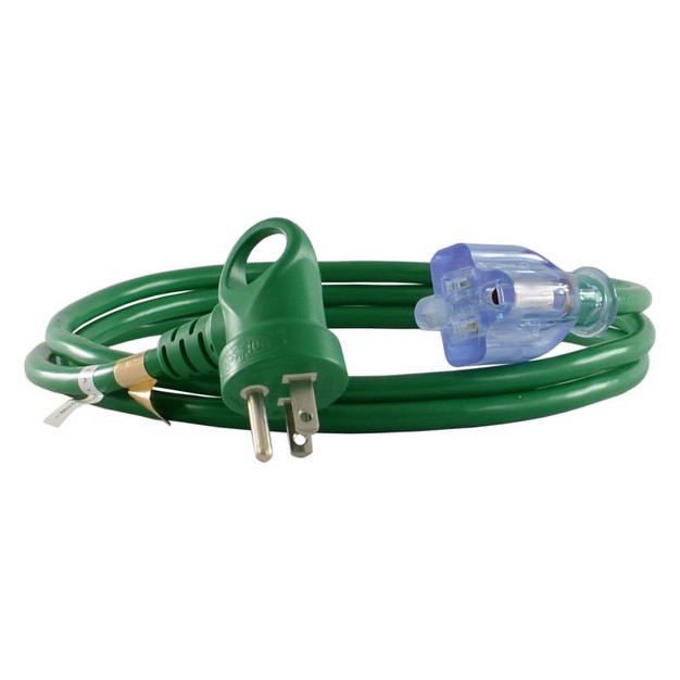 Conntek Indoor 6 Ft L Green Extension Cord 16 3 Sjtw