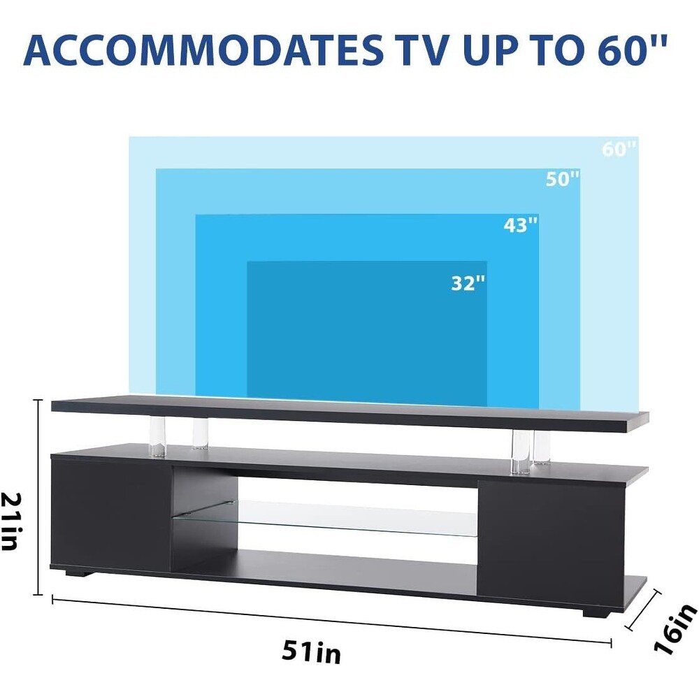 TV Stand for 60 Inch TV LED Gaming Entertainment Center Media Storage Console Table   51.18\