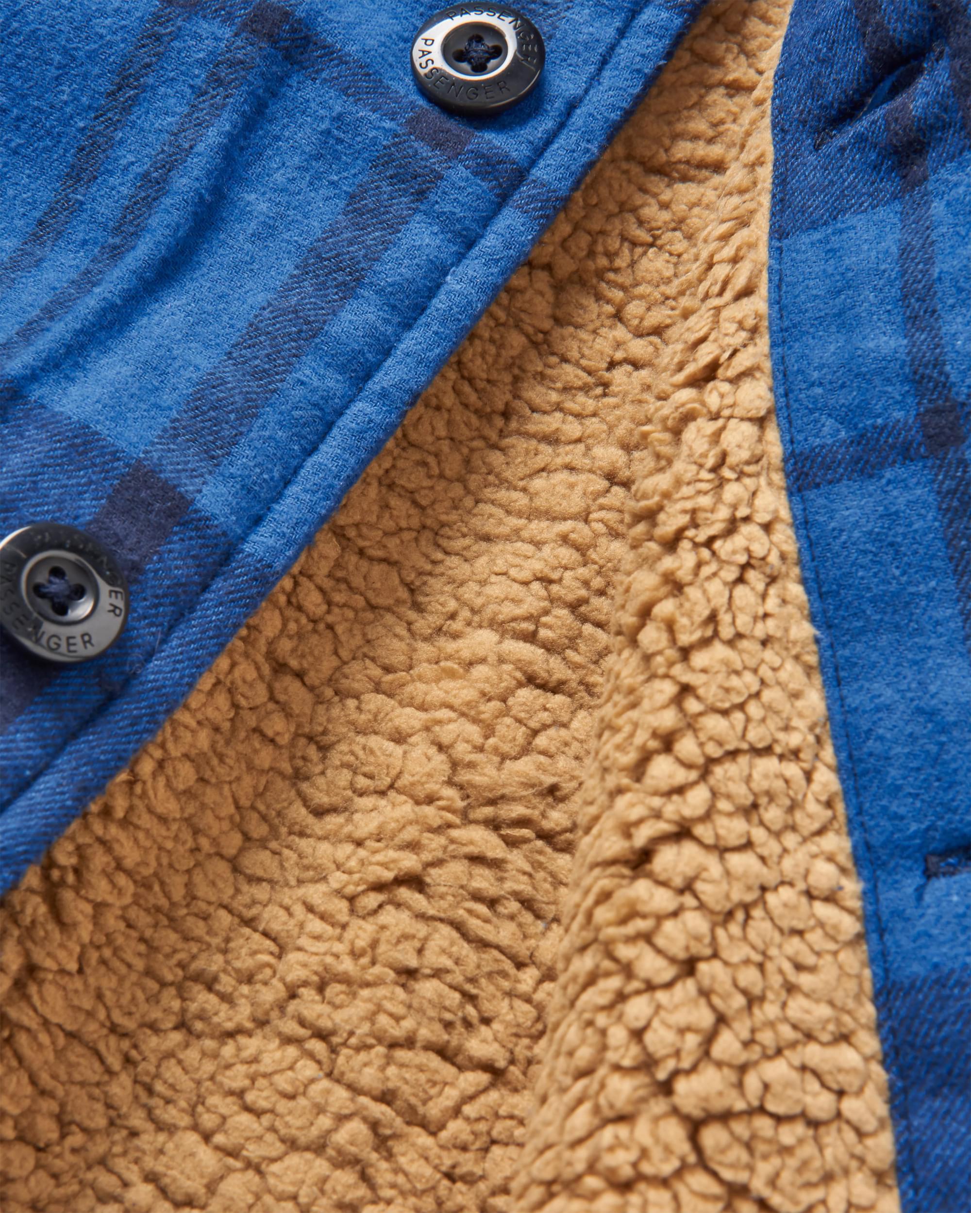 Freestyle Sherpa-Lined Overshirt - True Blue