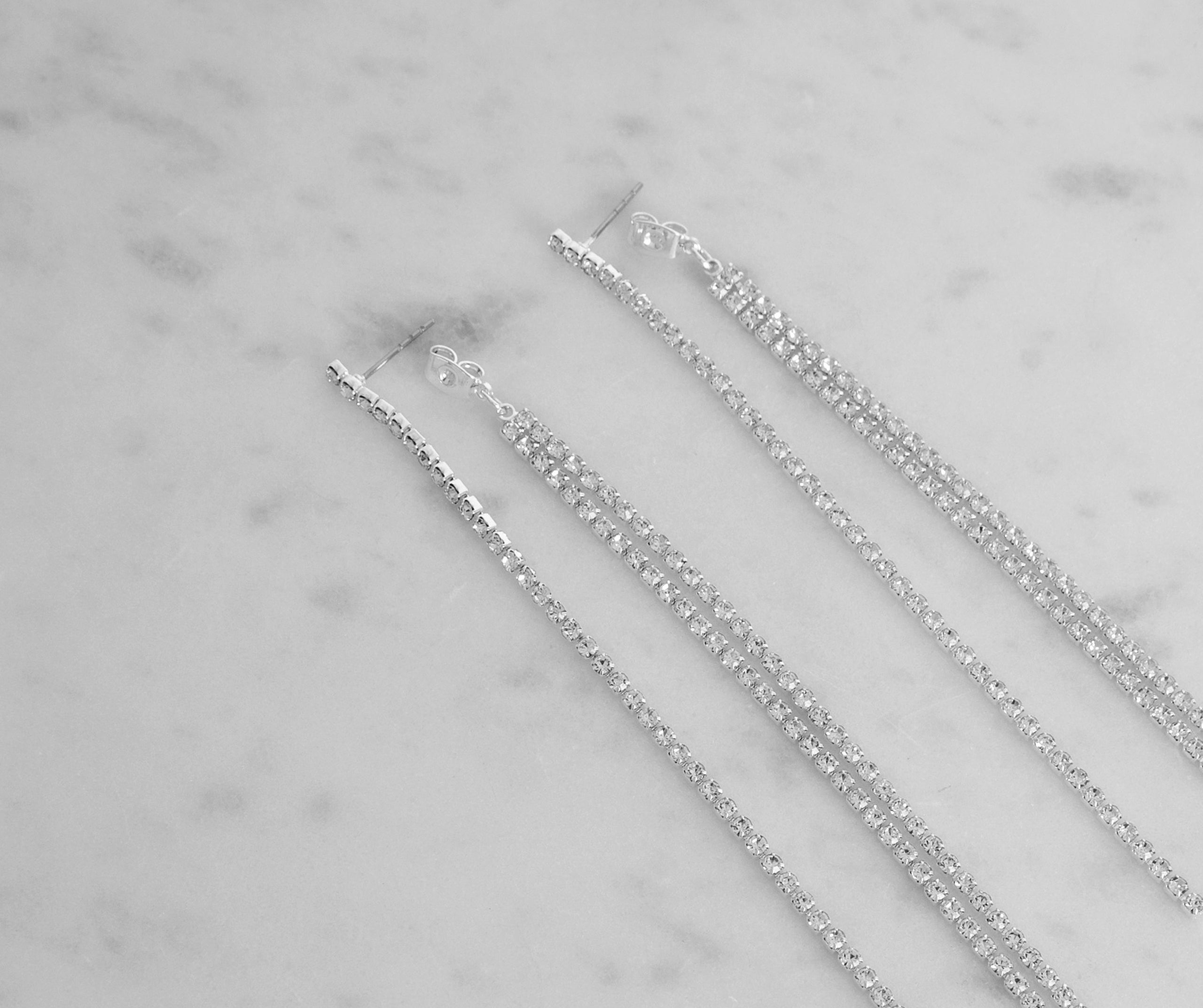 Till Dawn Long Rhinestone Linear Dusters