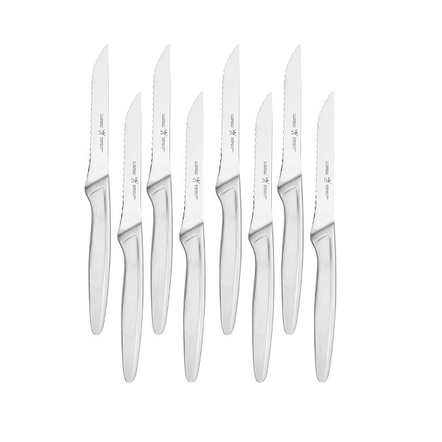 Henckels 8 pc Stainless Steel Serrated Steak Knife Set