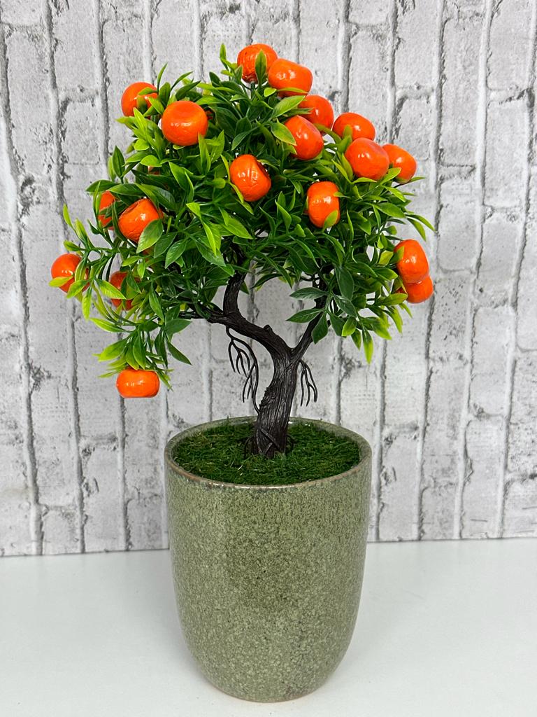 Gorgeous Orange Bonsai in pot of your choice-Artificial