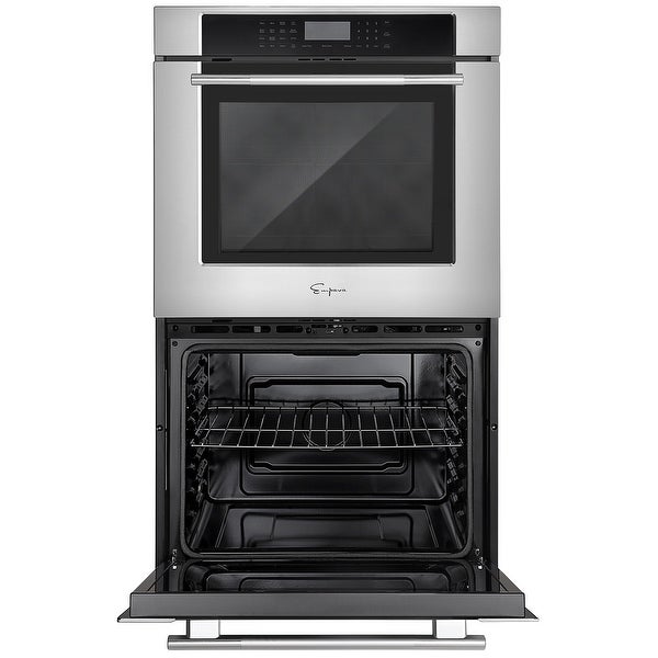 30-inch Double Electric Wall Oven Air Fryer Convection Fan with Self-cleaning