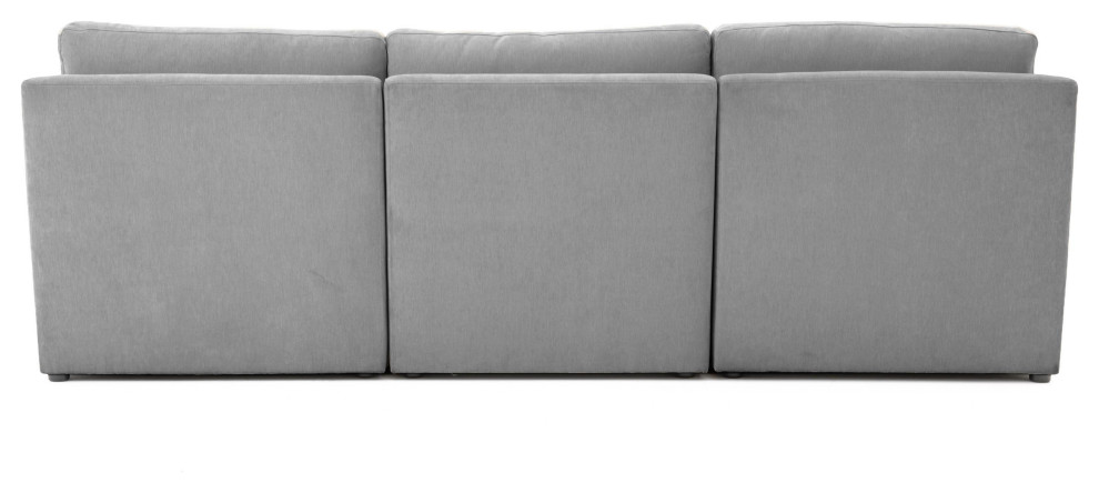 Aiden Gray Modular Sofa   Grey   Transitional   Sofas   by First of a Kind USA Inc  Houzz