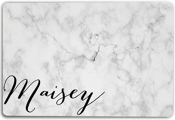 904 Custom Marbled Personalized Dog and Cat Placemat