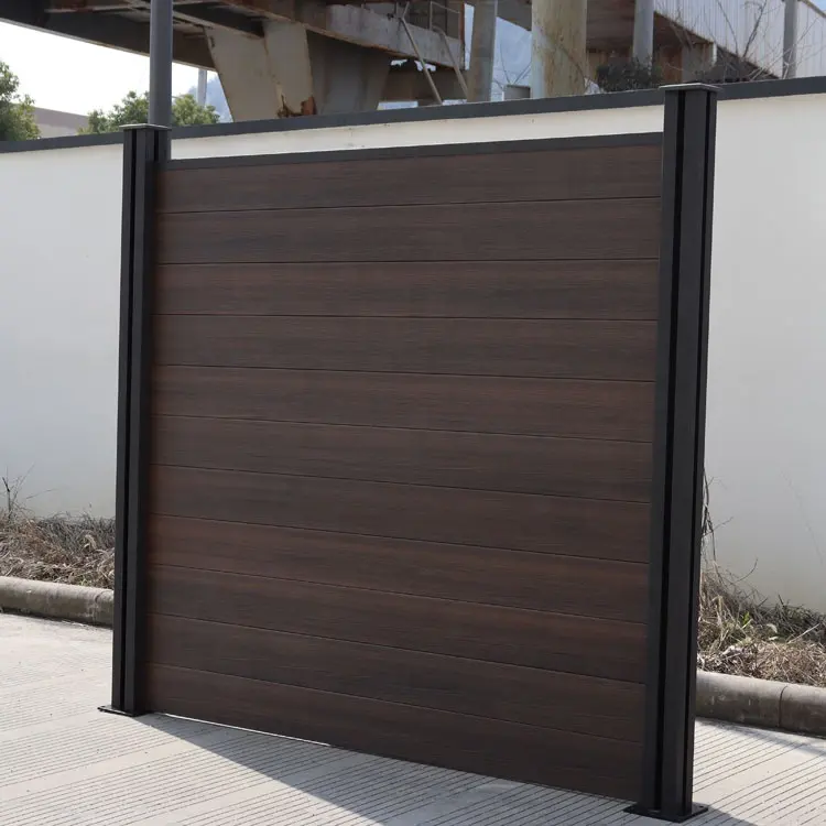 Modern wpc board easy install wood plastic composite wall panel fence panel