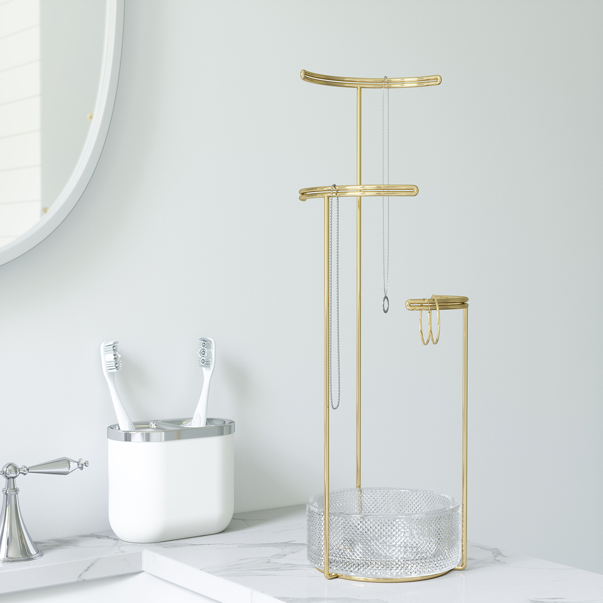 Umbra Tesora Glass Jewelry Stand