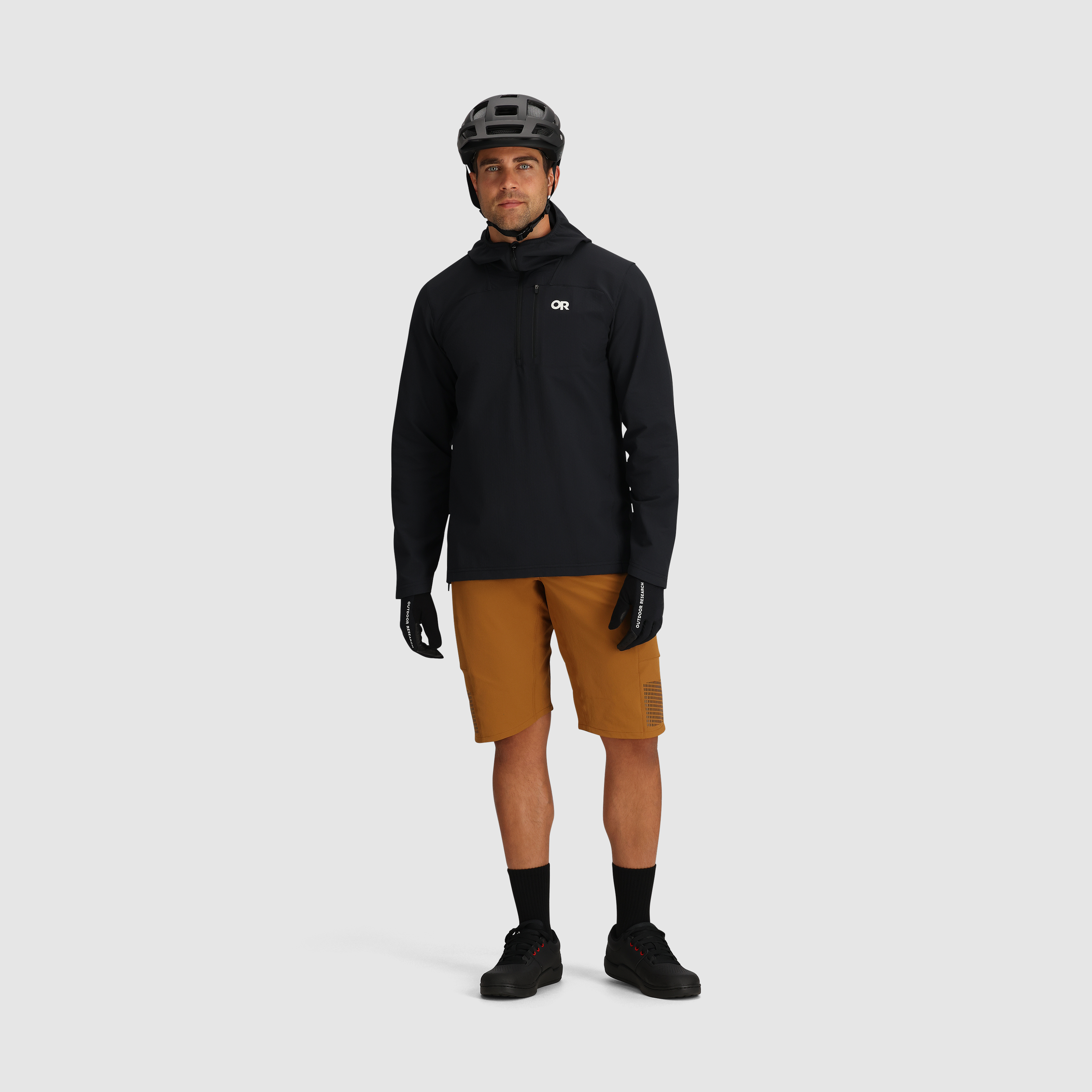 Men's Freewheel Half Zip Soft Shell MTB Hoodie