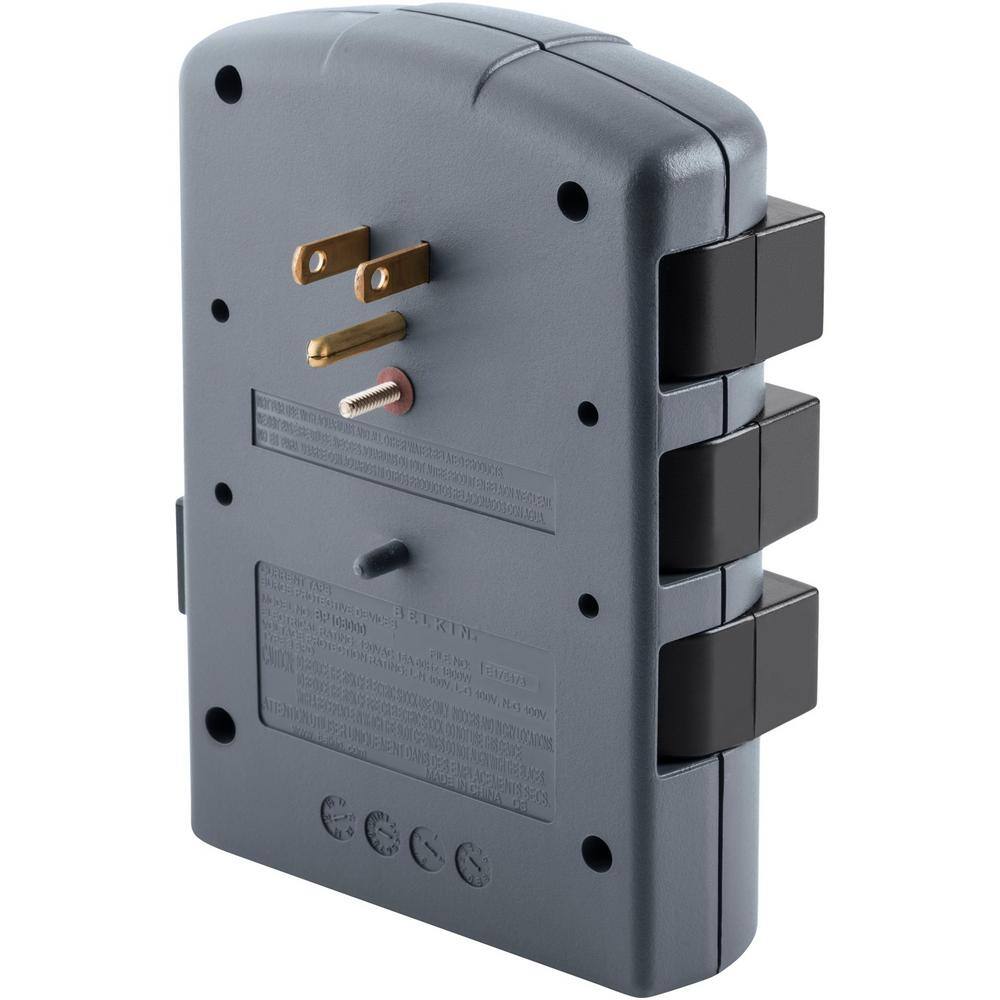 Belkin 6-Outlet Pivot-Plug Surge Protector Wall Tap BP106000