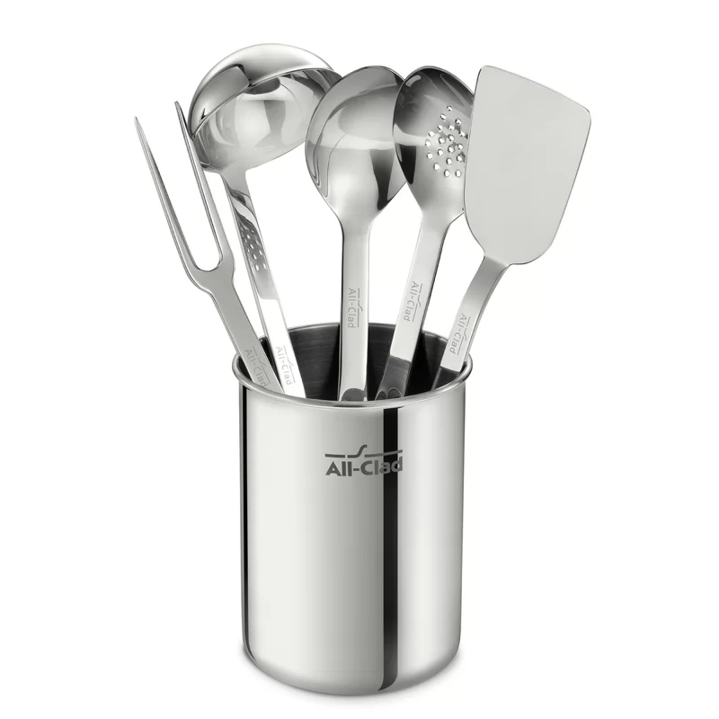 All-Clad TSET1 Professional Stainless Steel Kitchen Tool Set， 6-Piece， Silver