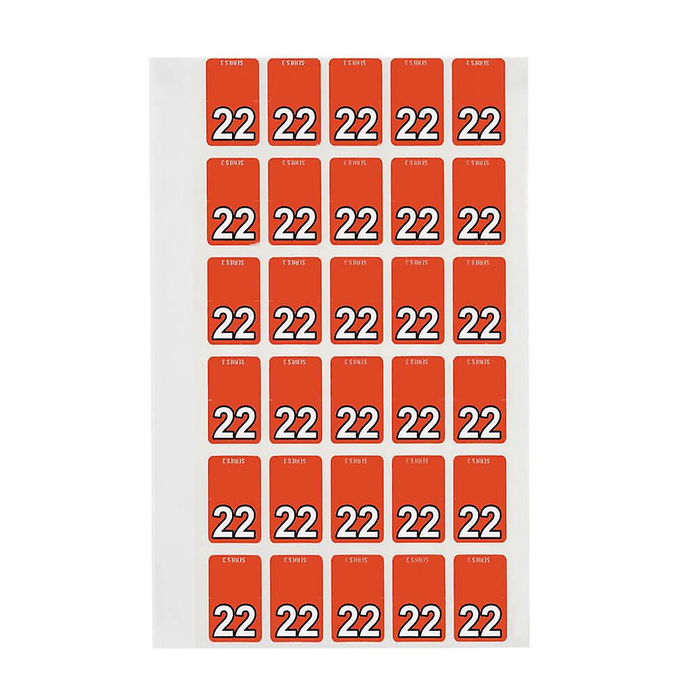 Avery 22 Top Tab Colour Coding Label Dark Orange (150pk)