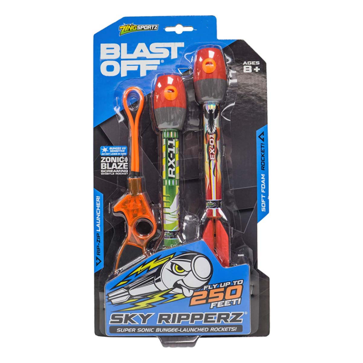 Zing Blast Off Sky Ripperz Bungee Launched Rockets