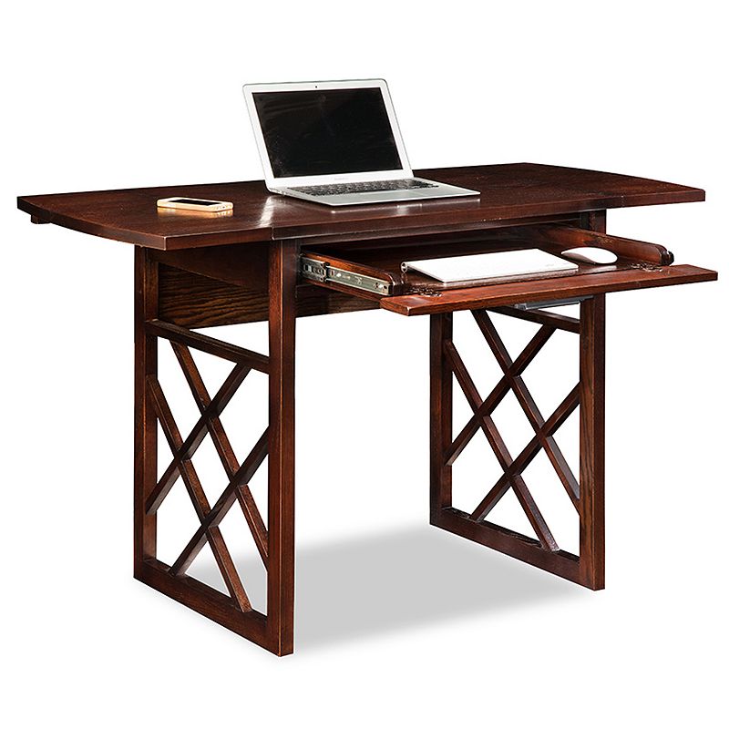 Leick Furniture X-Frame Drop Leaf Desk