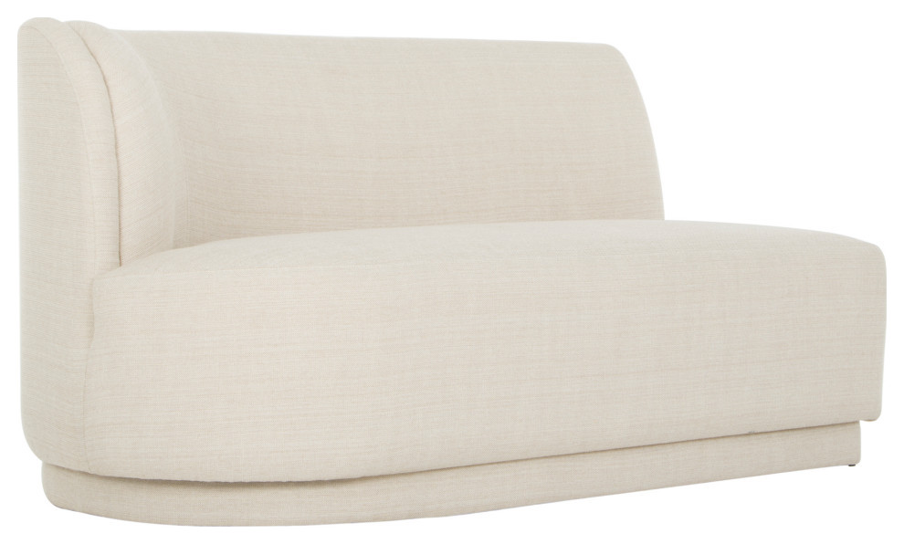 Yoon 2 Seat Sofa Left Sweet Cream   Transitional   Sofas   by HedgeApple  Houzz