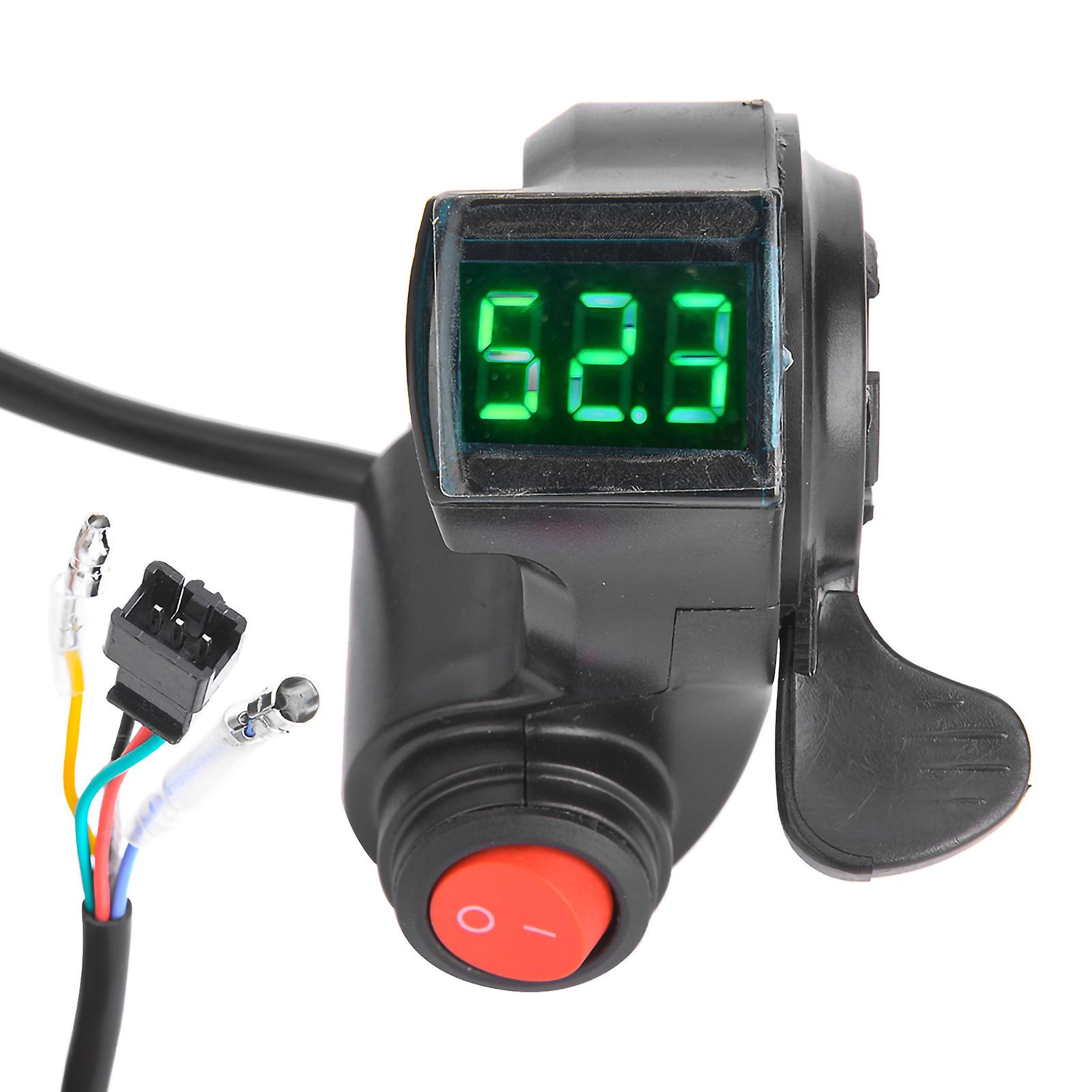 E-bike Thumb Throttle Lcd Display Digital Battery Voltage Power Switch For Electric Vehicle